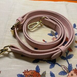 Adjustable Crossbody Strap Faux Leather Baby Pink For Handbag Purse Bag NEW